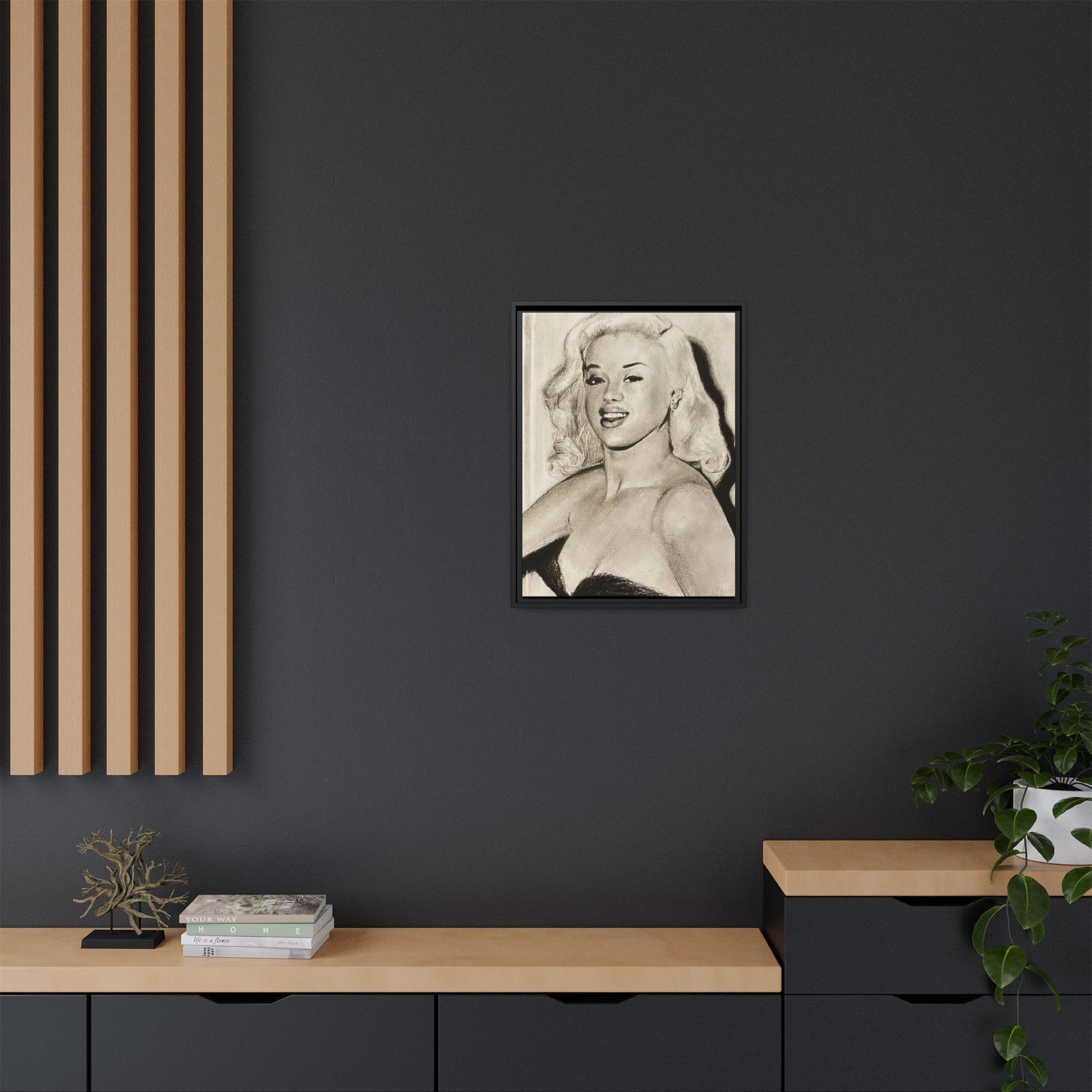“Diana” Matte Canvas, Framed (Multi-color)