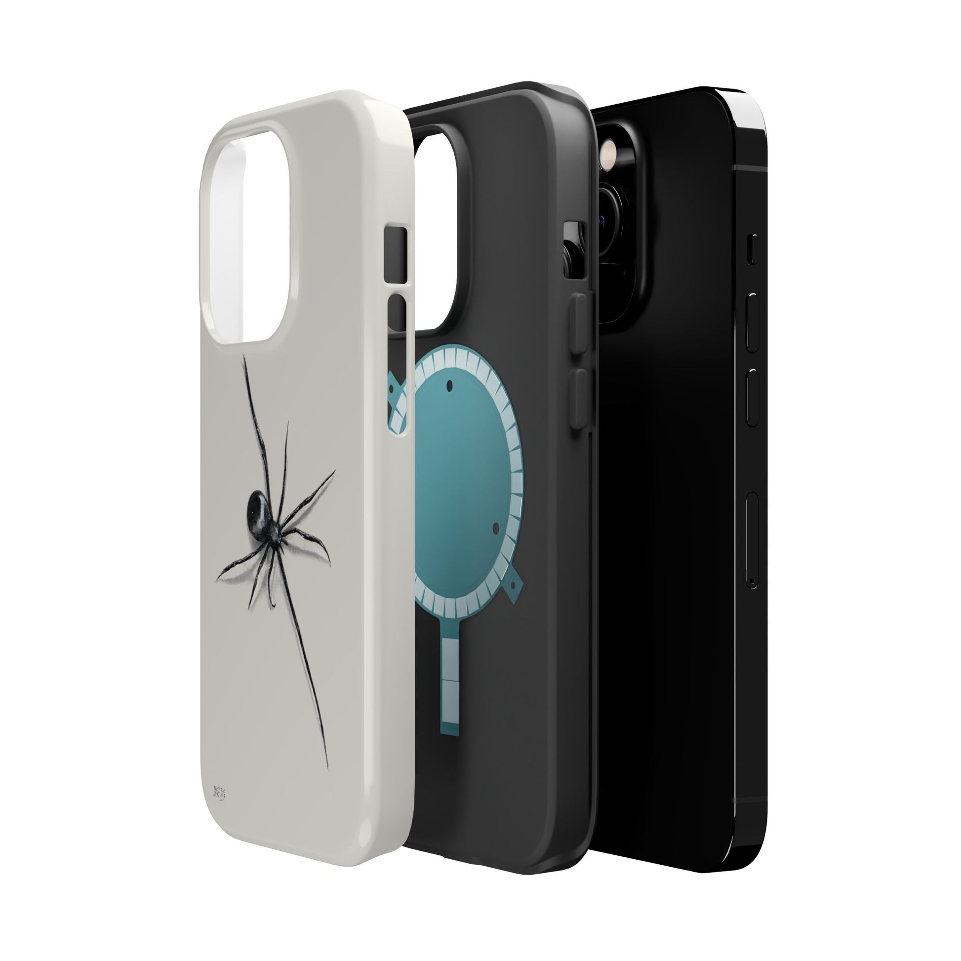 "ICY" Spider Sketch Magnetic Impact-Resistant Phone Case