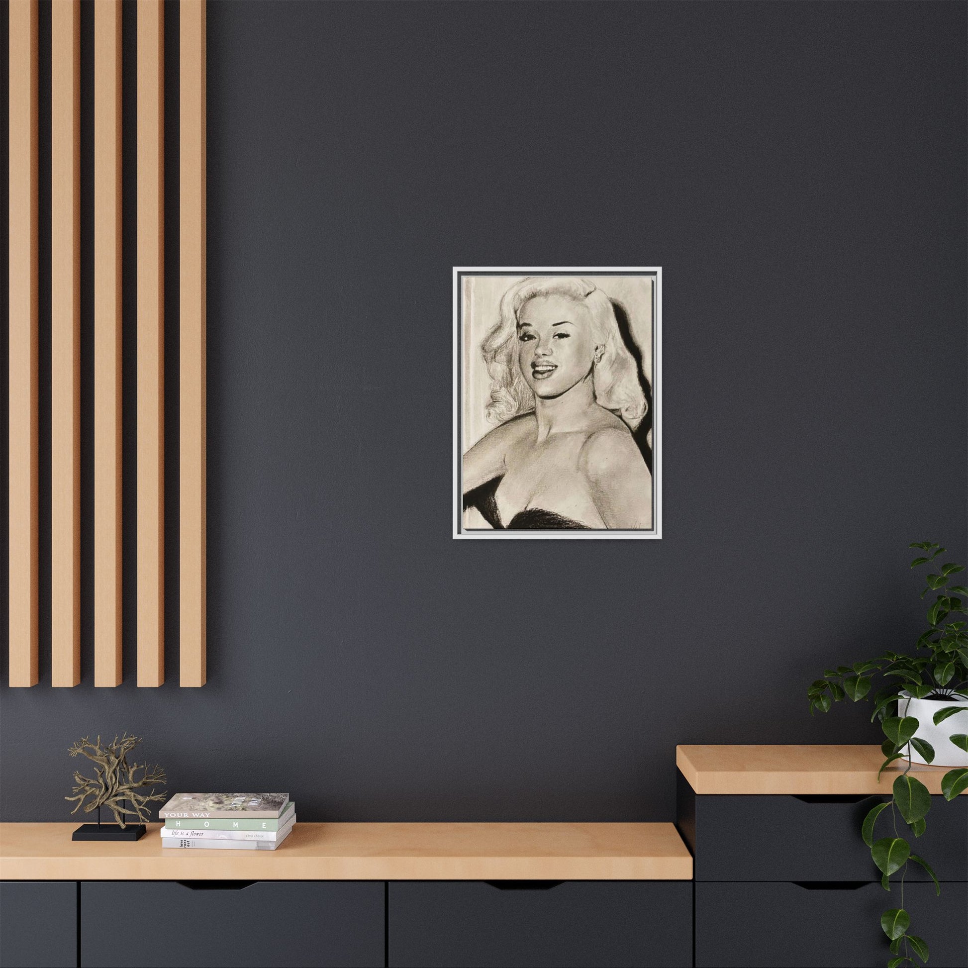 “Diana” Matte Canvas, Framed (Multi-color)