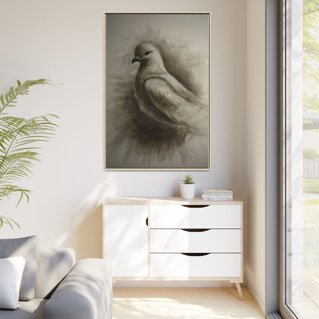 “Dove” Matte Canvas, Framed (Multi-color)