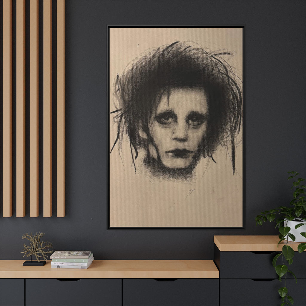 “Edward” Matte Canvas, Framed (Multi-color)