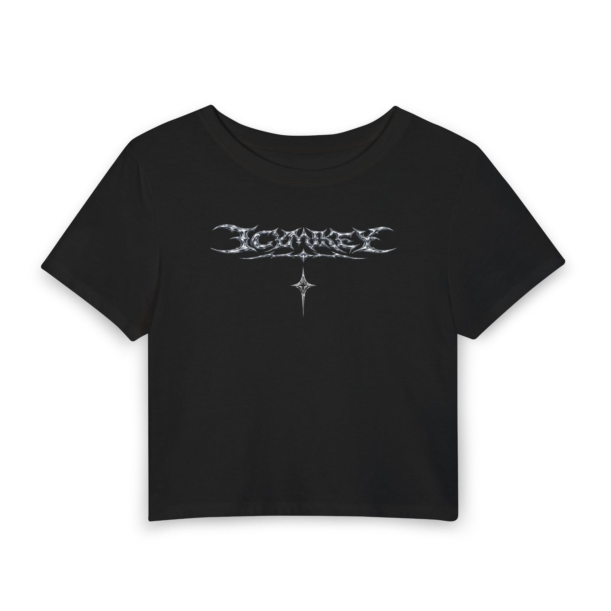 Women’s Baby Tee — Gothic Symbol Crop Top