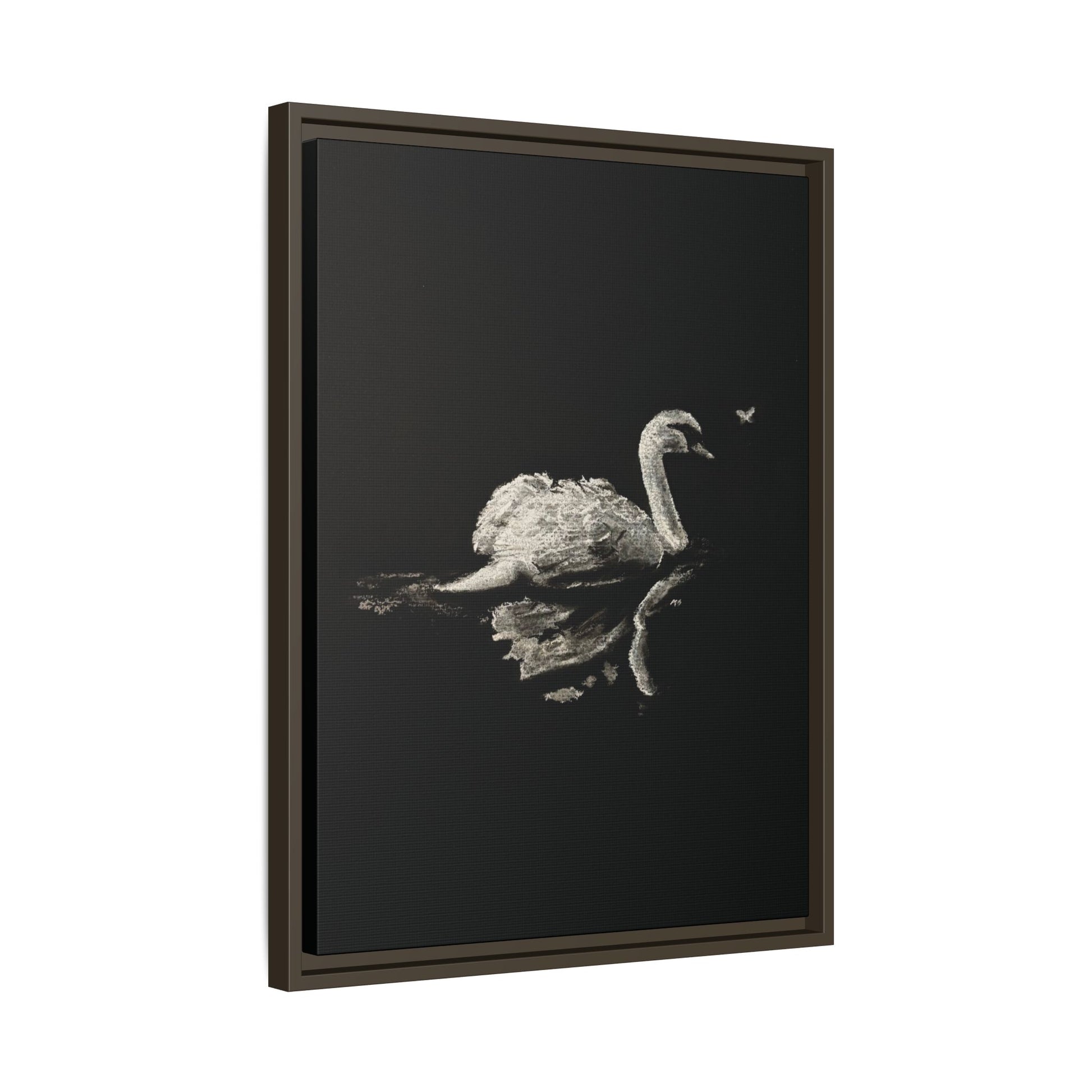 “Swan” Matte Canvas, Framed (Multi-color)