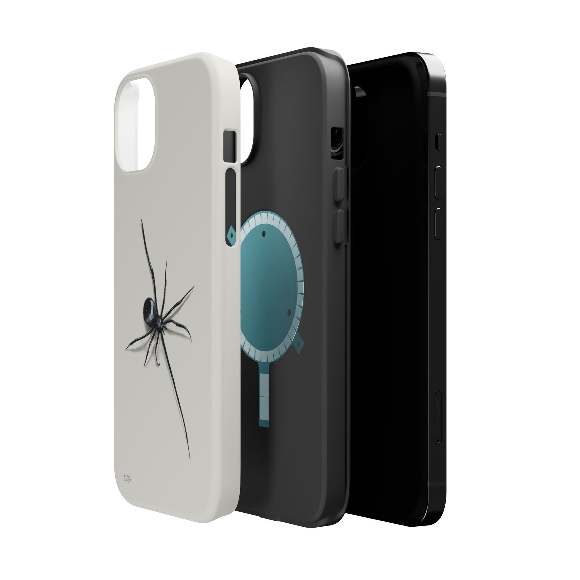 "ICY" Spider Sketch Magnetic Impact-Resistant Phone Case