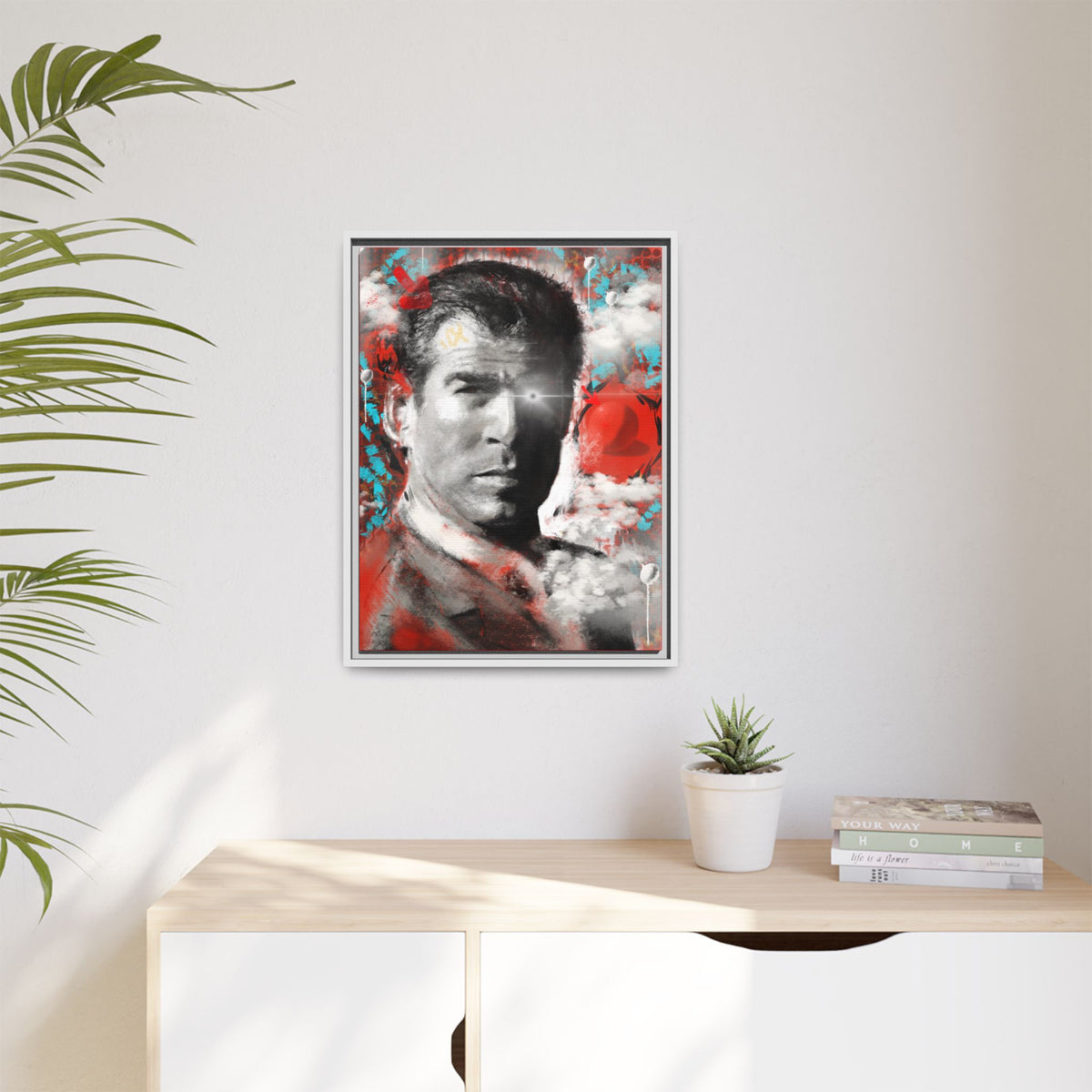 “James” Matte Canvas, Framed (Multi-color)