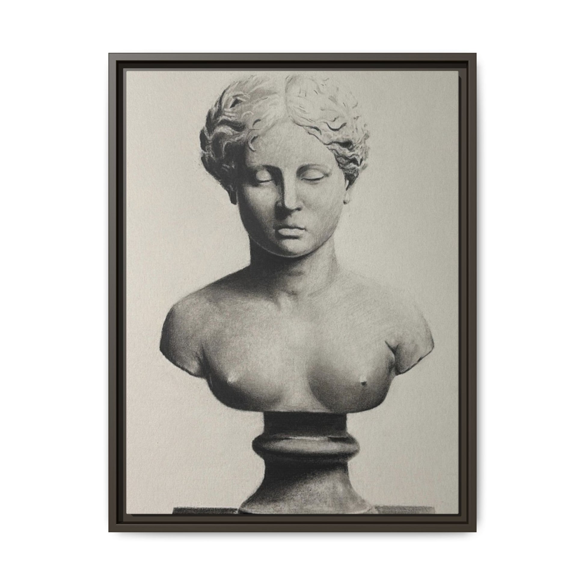 SCULPTURE Matte Canvas, Framed (Multi-color)