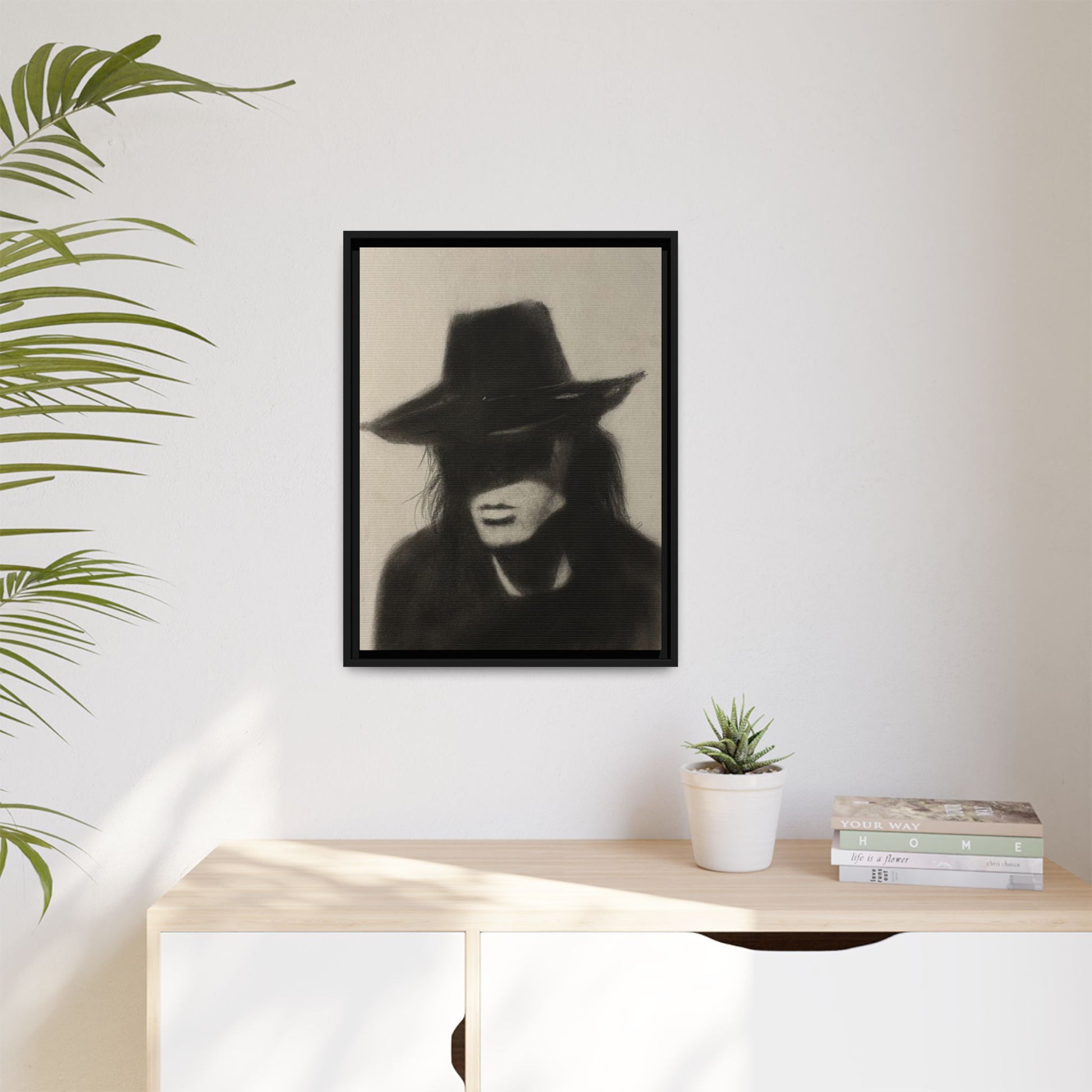 “OUTLAW” Matte Canvas, Framed (Multi-color)