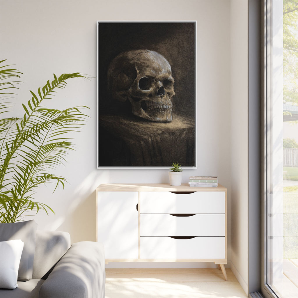 Framed Canvas Skull Portrait Wall Art