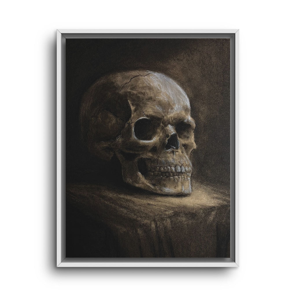 Framed Canvas Skull Portrait Wall Art