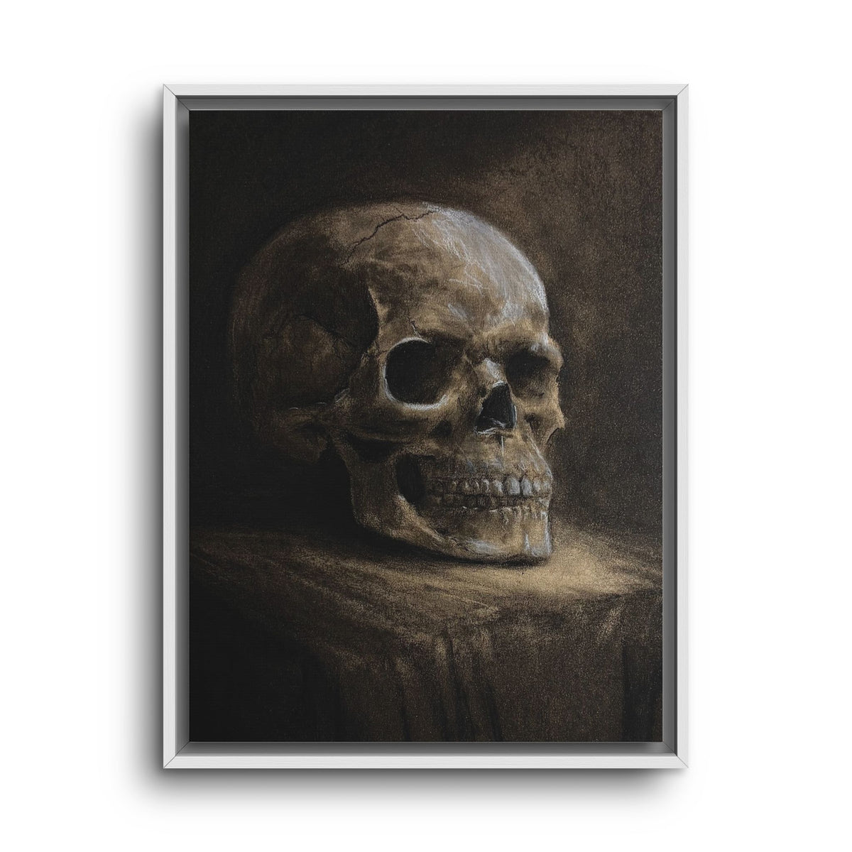Framed Canvas Skull Portrait Wall Art