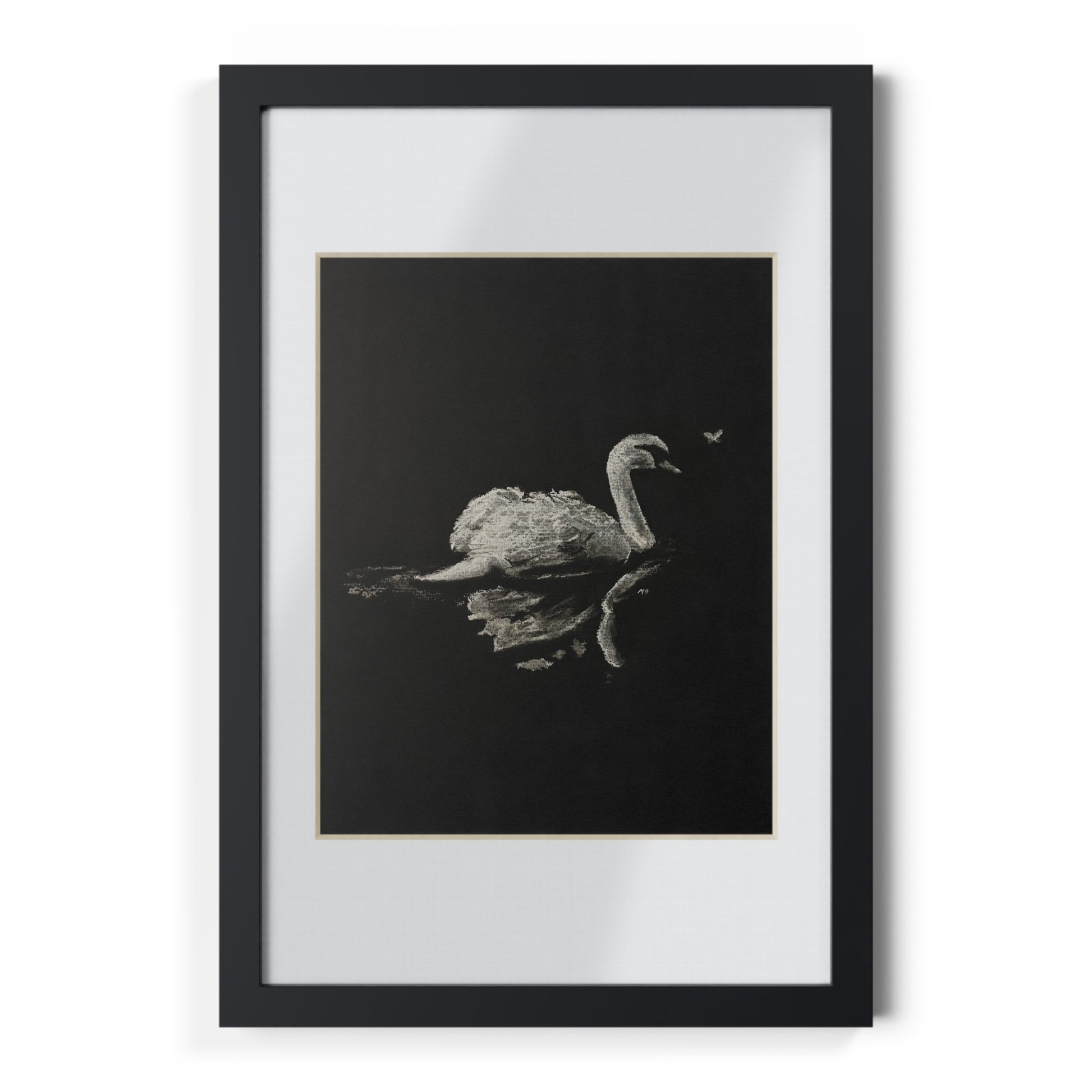“Swan” Framed Posters, Black