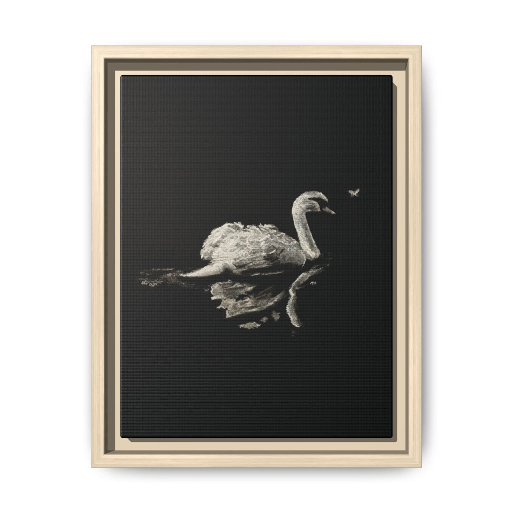 “Swan” Matte Canvas, Framed (Multi-color)