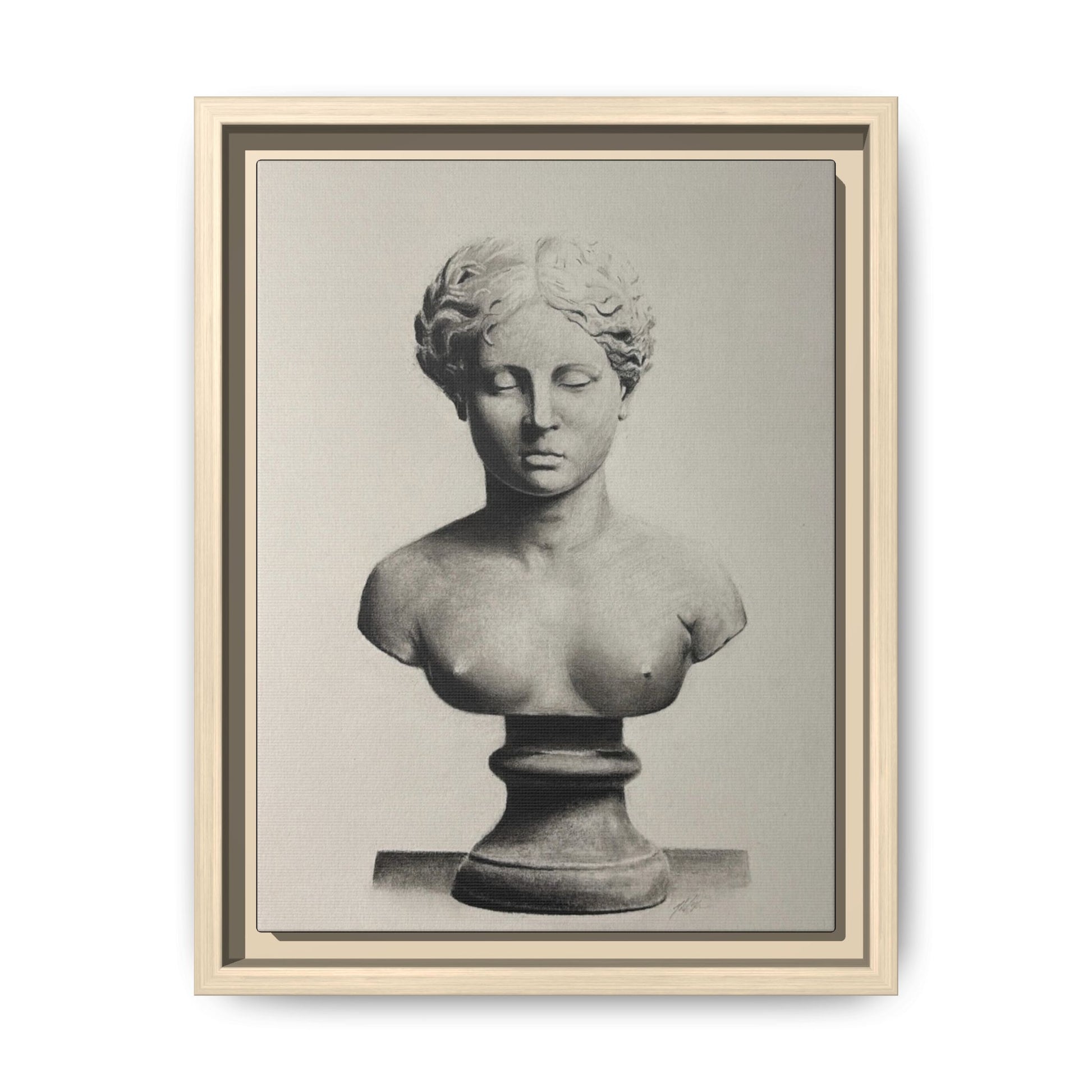 SCULPTURE Matte Canvas, Framed (Multi-color)