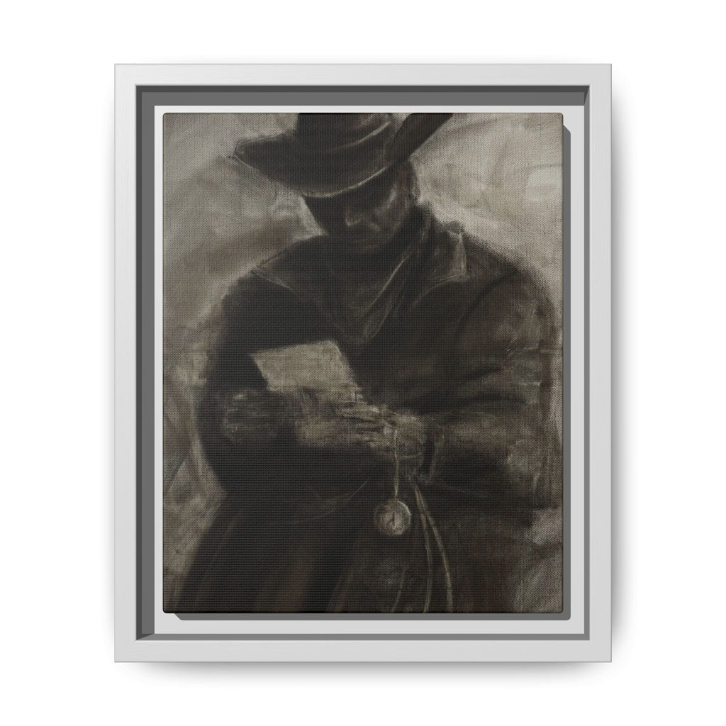 “Cowboy” Matte Canvas, Framed (Multi-color)