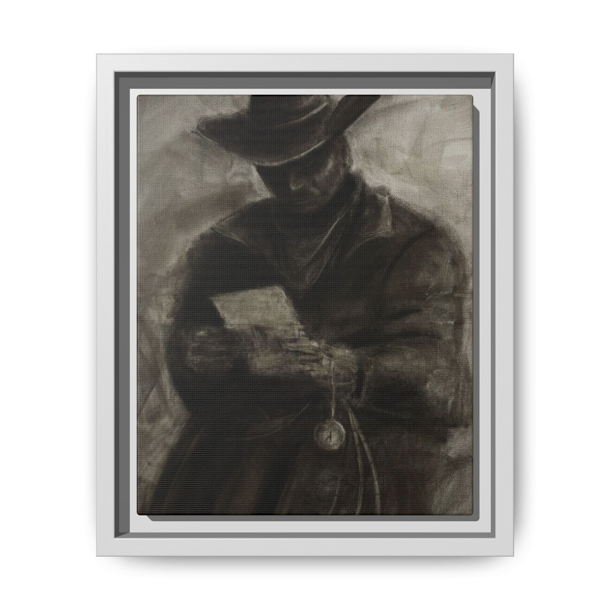 “Cowboy” Matte Canvas, Framed (Multi-color)