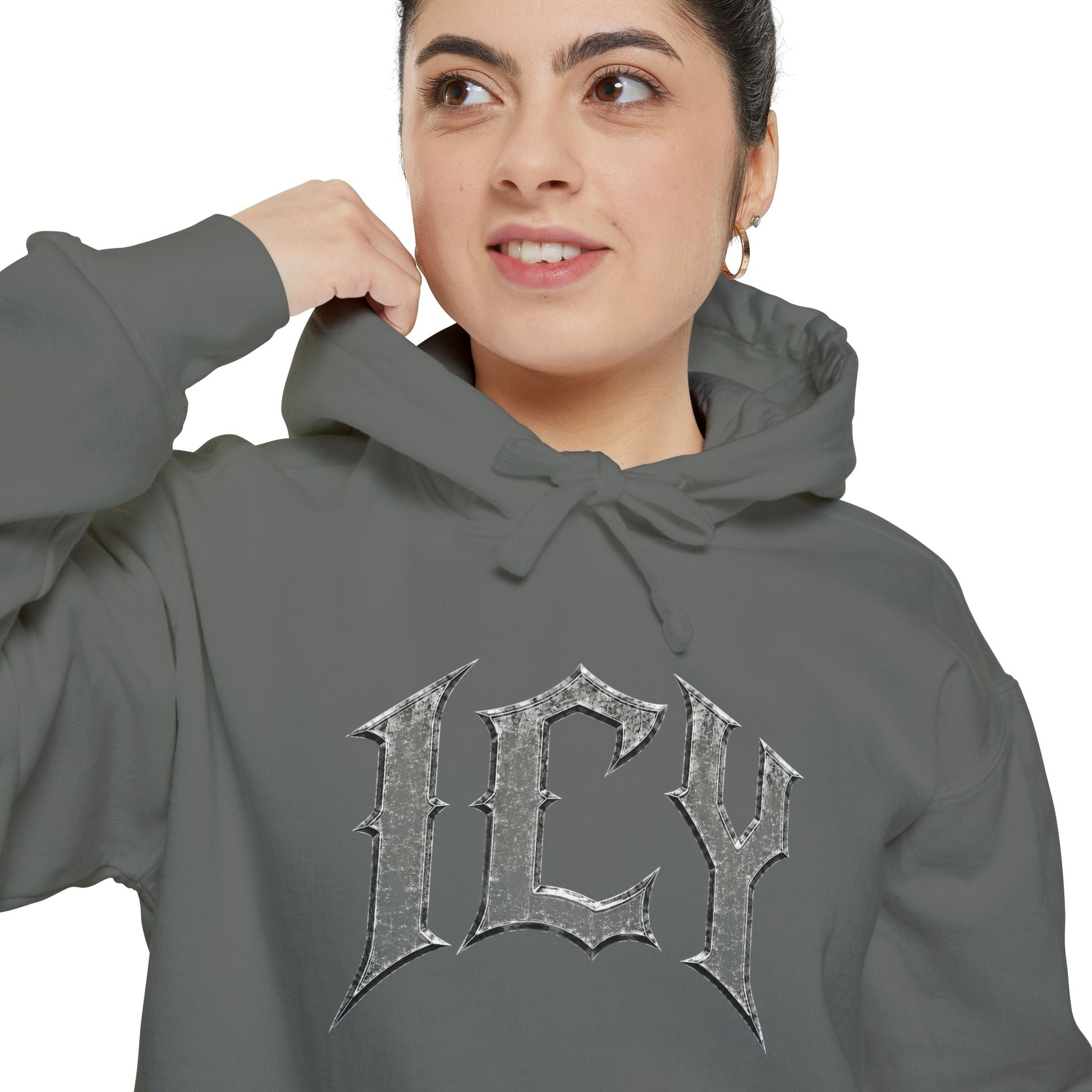 ICY Hoodie — Vintage Ice Text Pullover