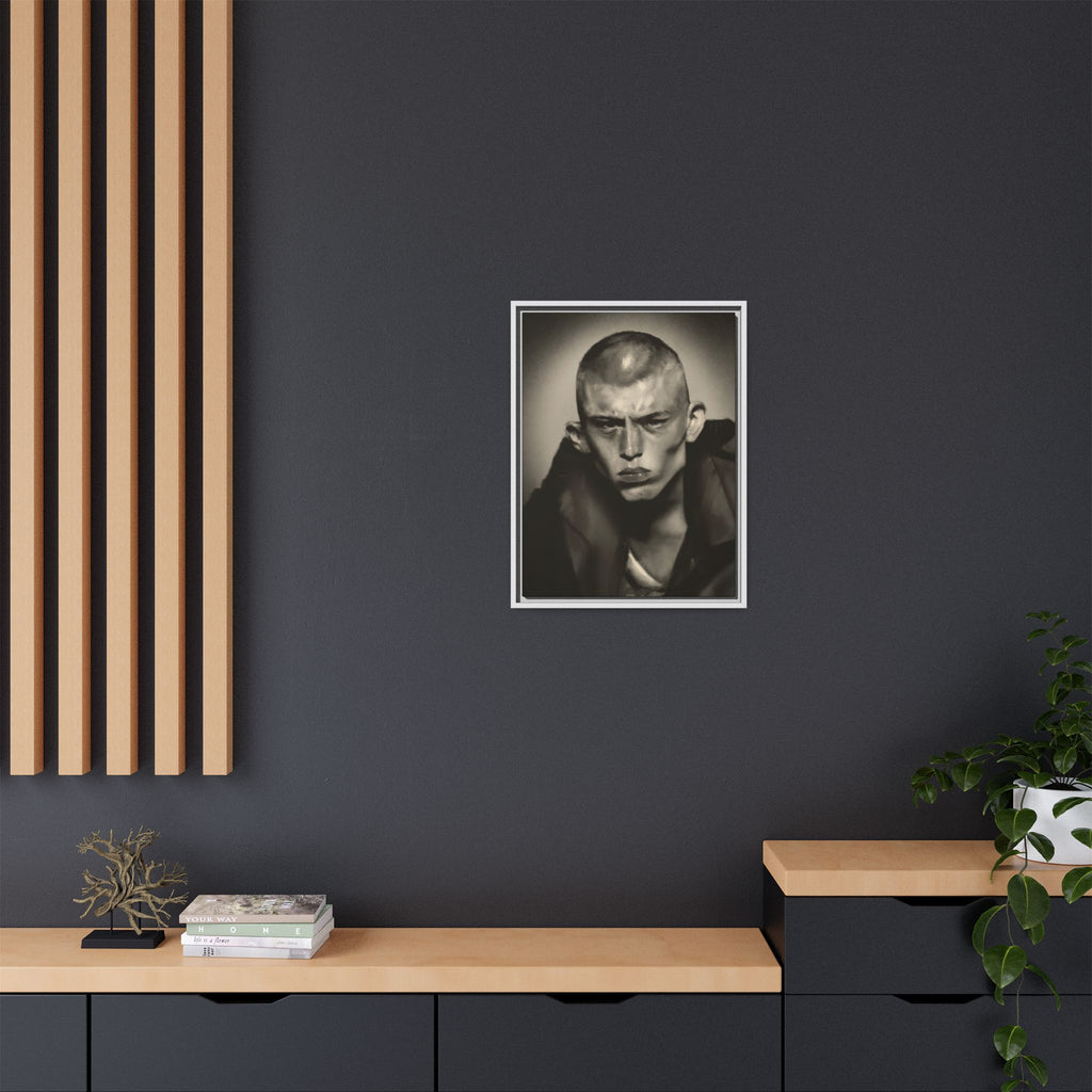“Buzz Cut” Matte Canvas, Framed (Multi-color)