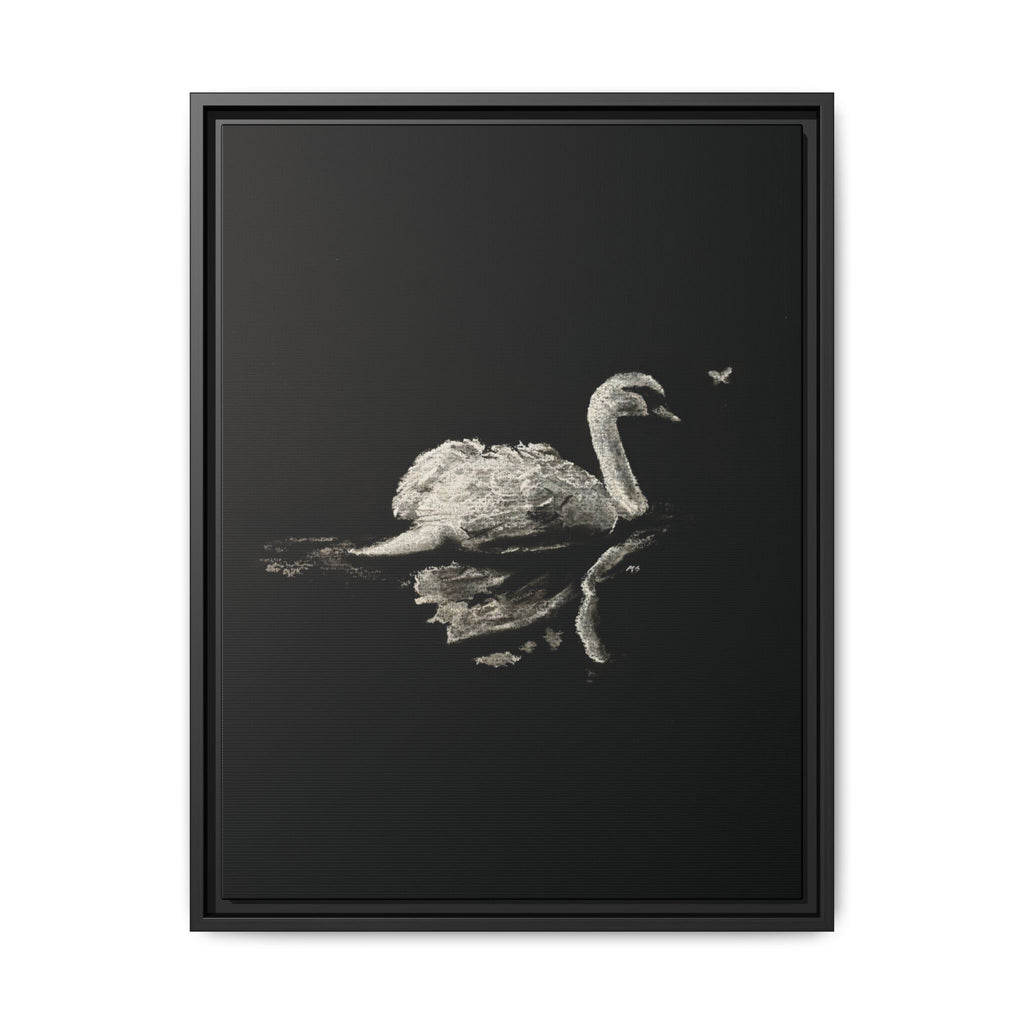 “Swan” Matte Canvas, Framed (Multi-color)