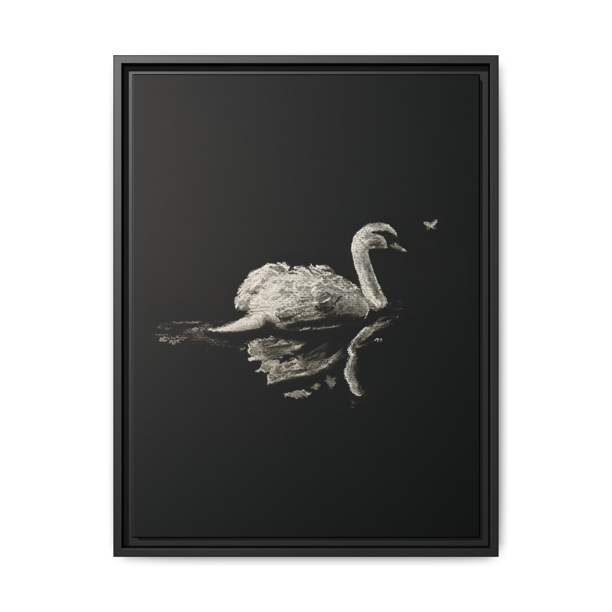 “Swan” Matte Canvas, Framed (Multi-color)