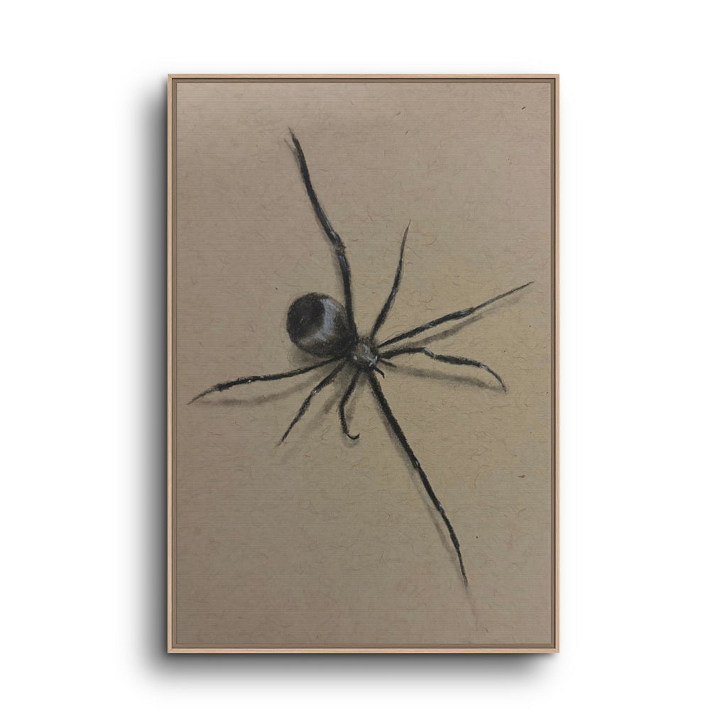 Framed Canvas Spider Wall Art
