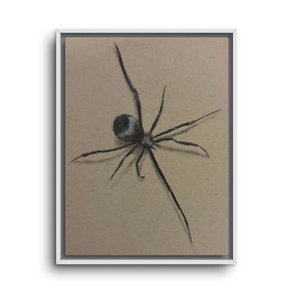 Framed Canvas Spider Wall Art