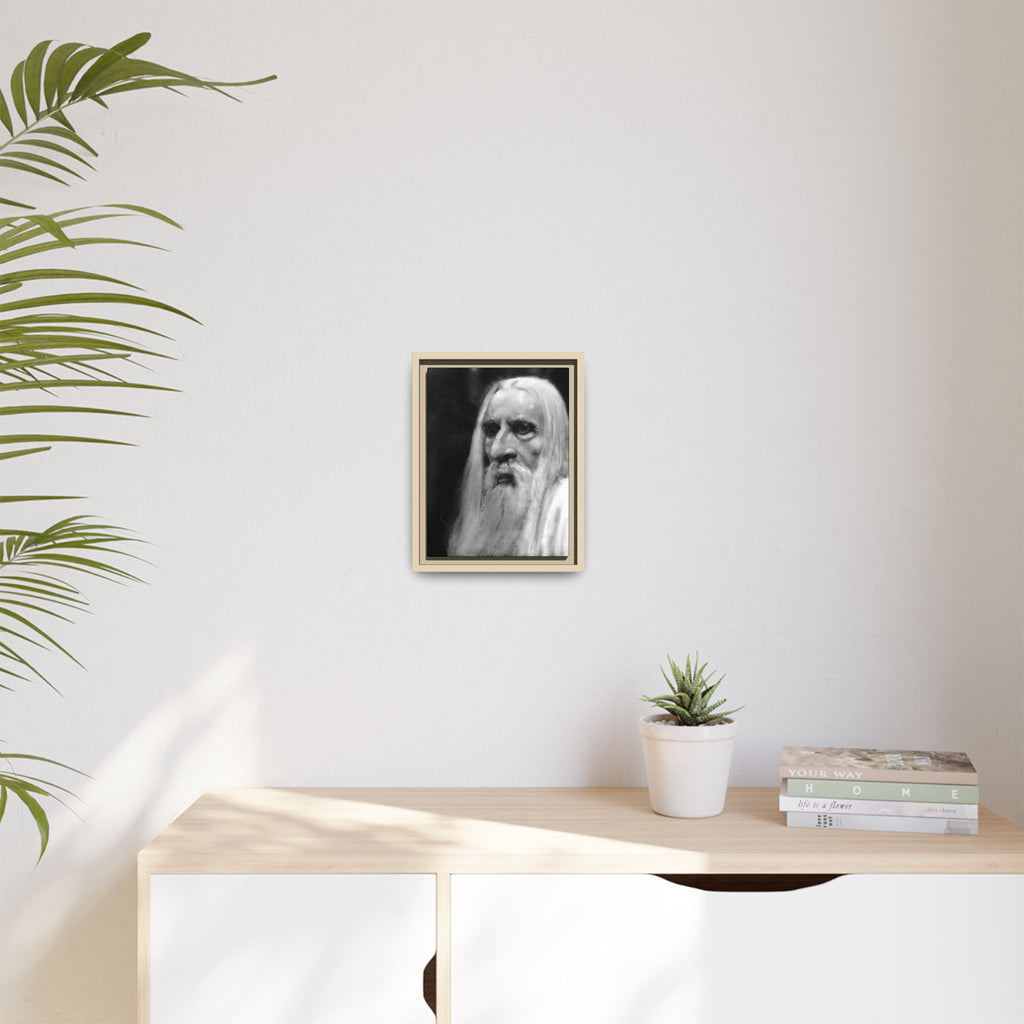 “white wizard” Matte Canvas, Framed (Multi-color)