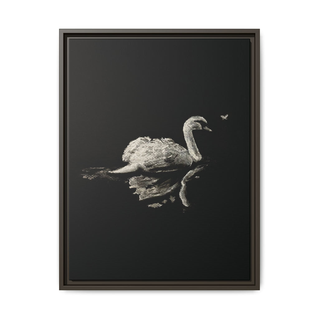 “Swan” Matte Canvas, Framed (Multi-color)
