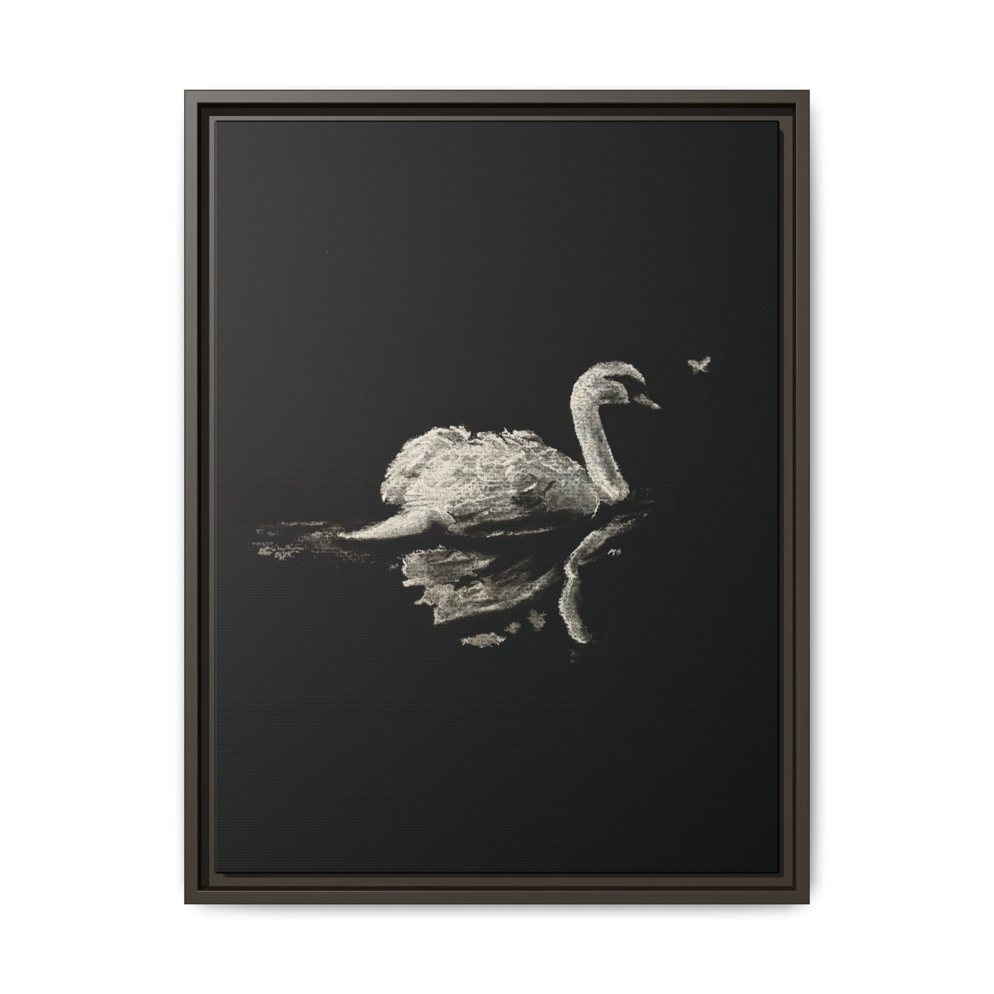 “Swan” Matte Canvas, Framed (Multi-color)