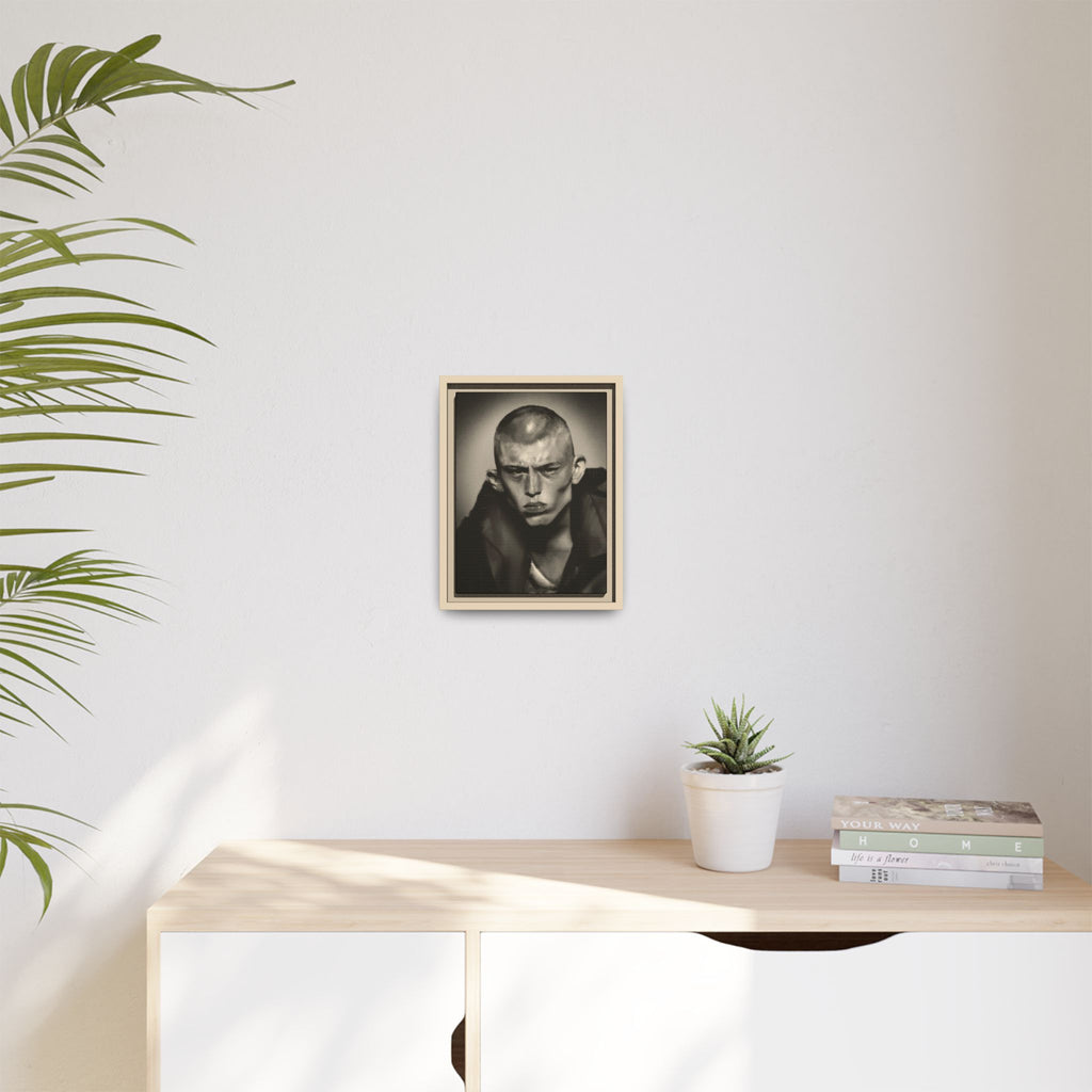 “Buzz Cut” Matte Canvas, Framed (Multi-color)