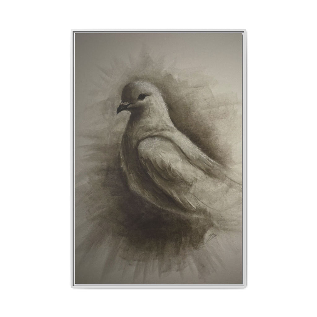 “Dove” Matte Canvas, Framed (Multi-color)