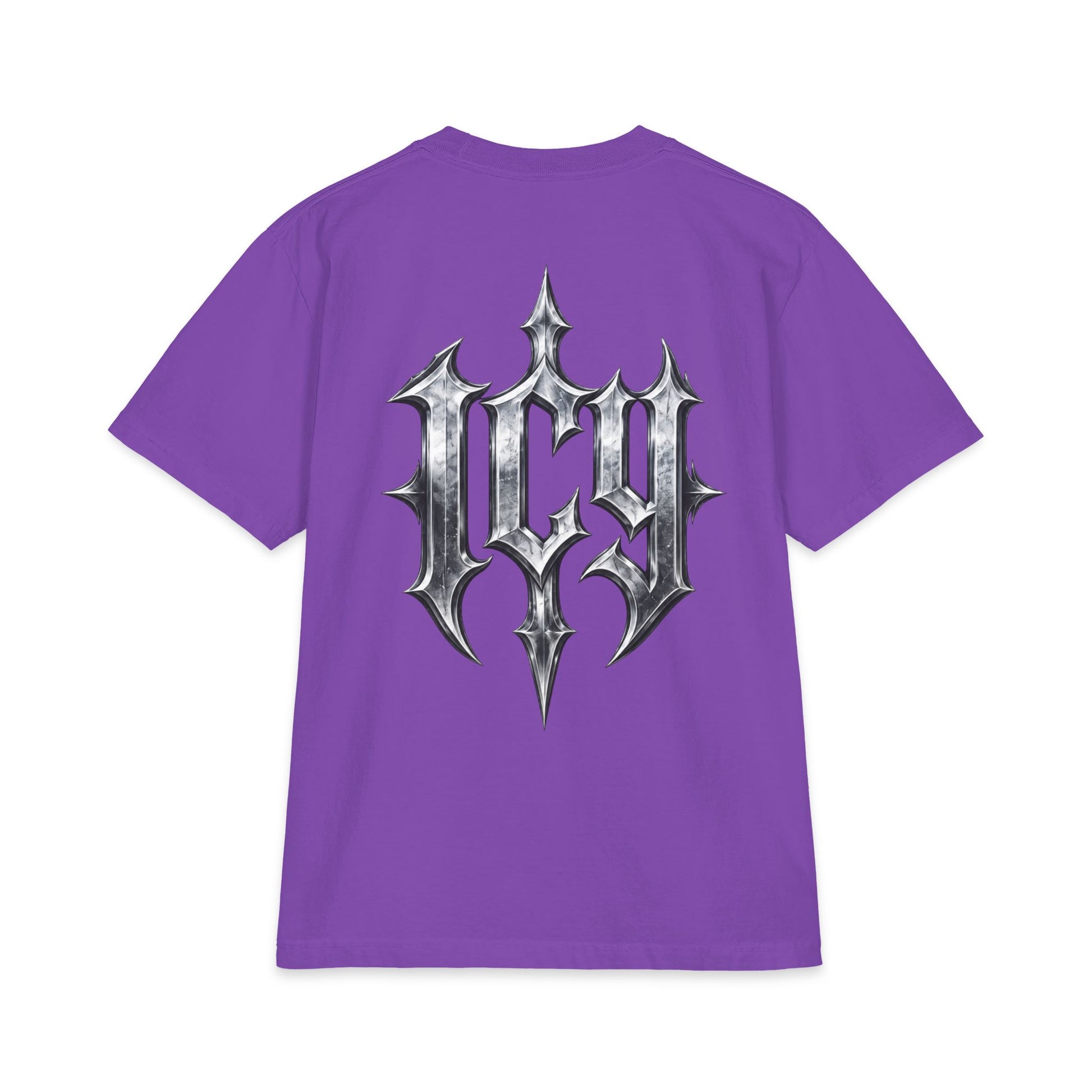 Metallic Spike Logo Short Sleeve Graphic T-Shirt