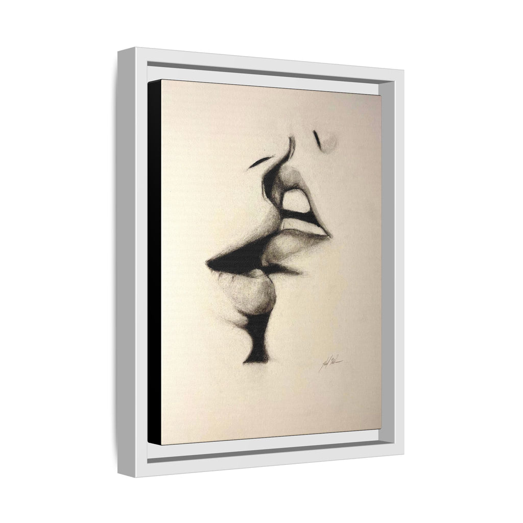 “LIP LOCK” Matte Canvas, Framed (Multi-color)