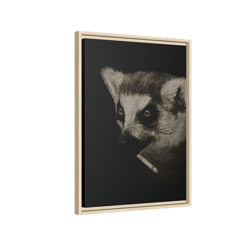“Lemur” Matte Canvas, Framed (Multi-color)
