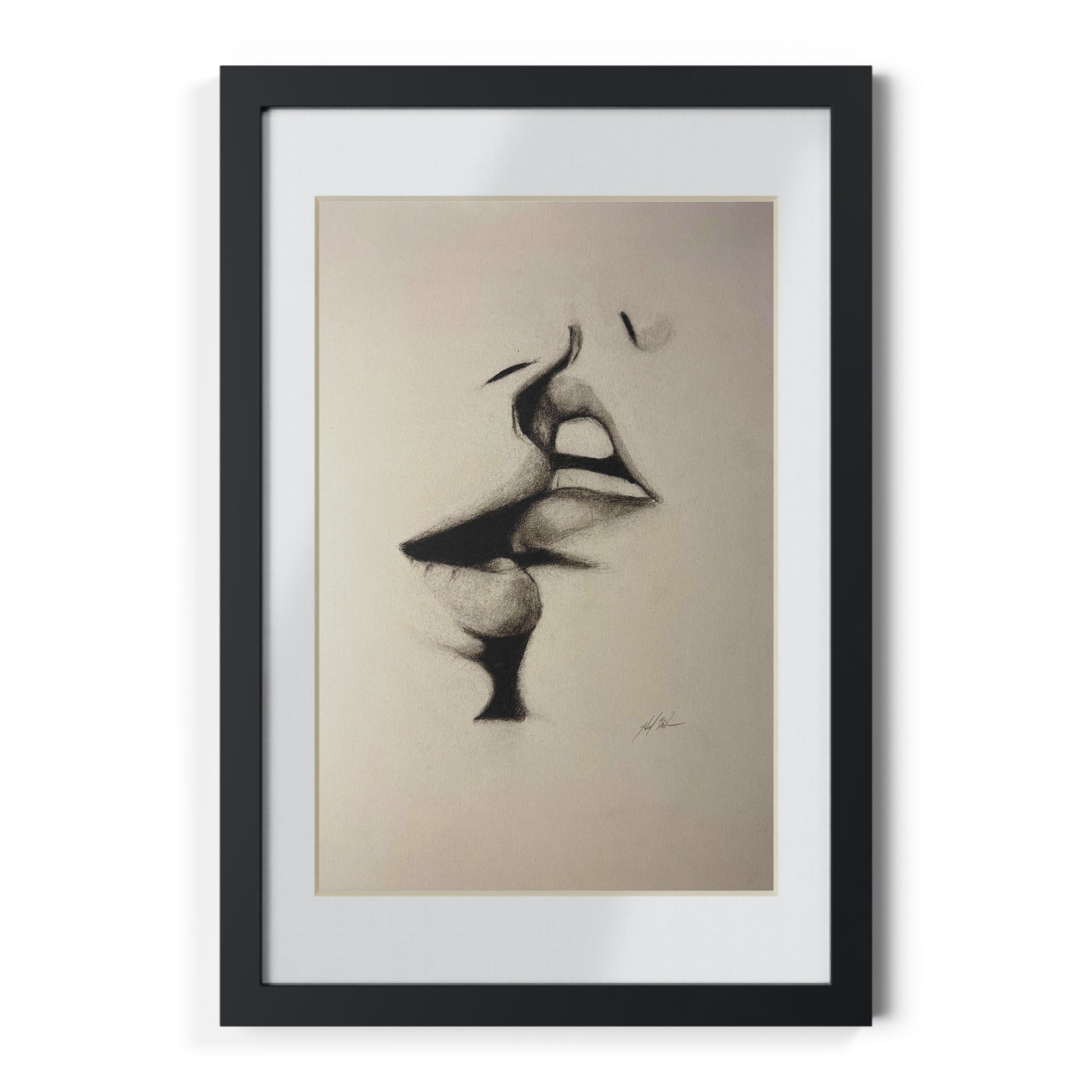 “Lip Filler” Framed Posters, Black