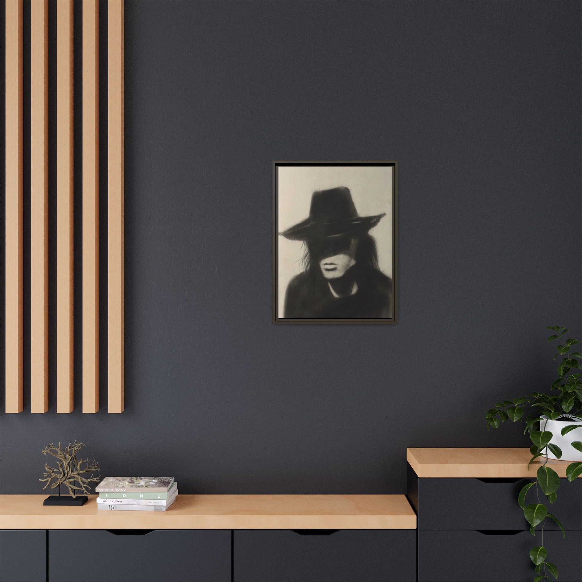“OUTLAW” Matte Canvas, Framed (Multi-color)