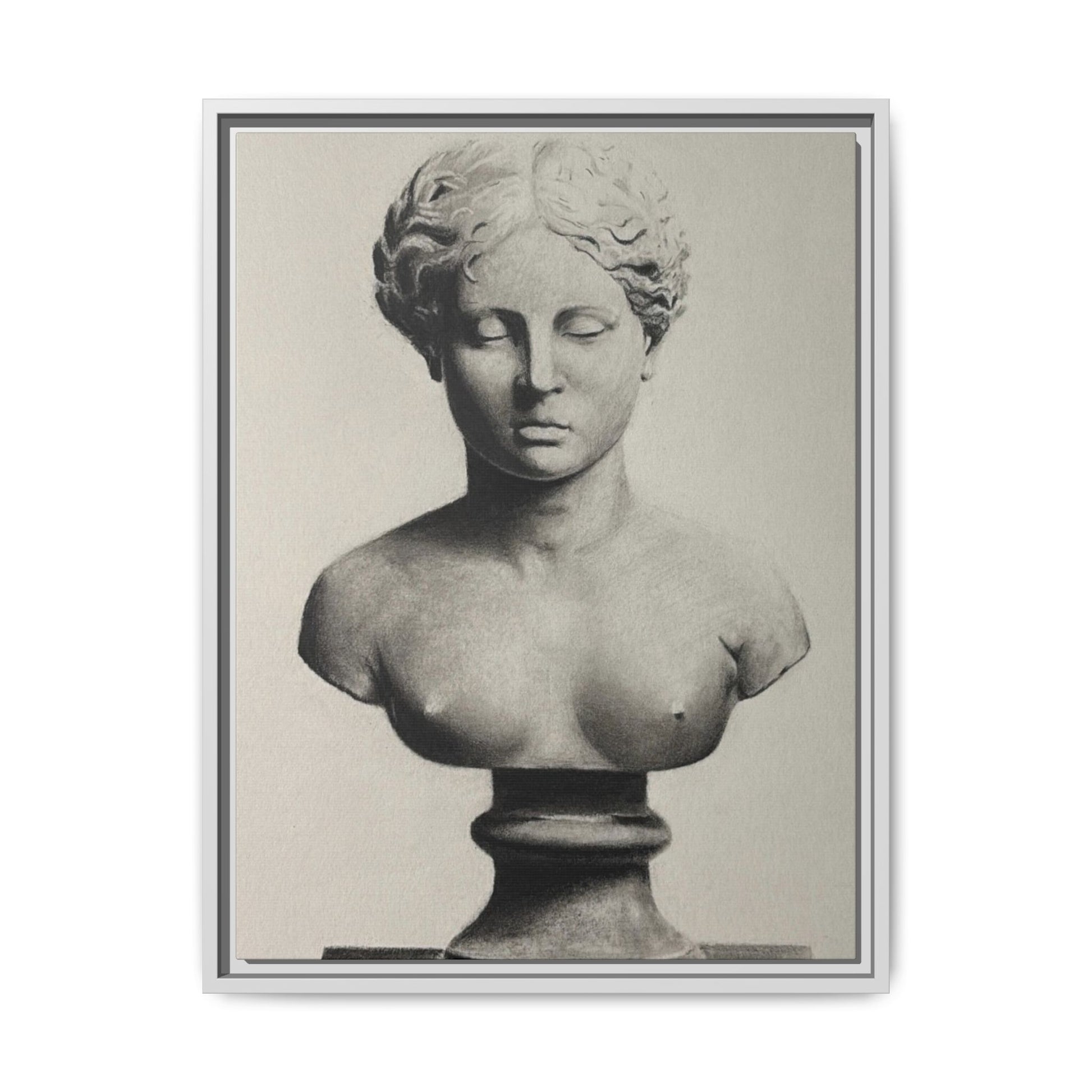 SCULPTURE Matte Canvas, Framed (Multi-color)