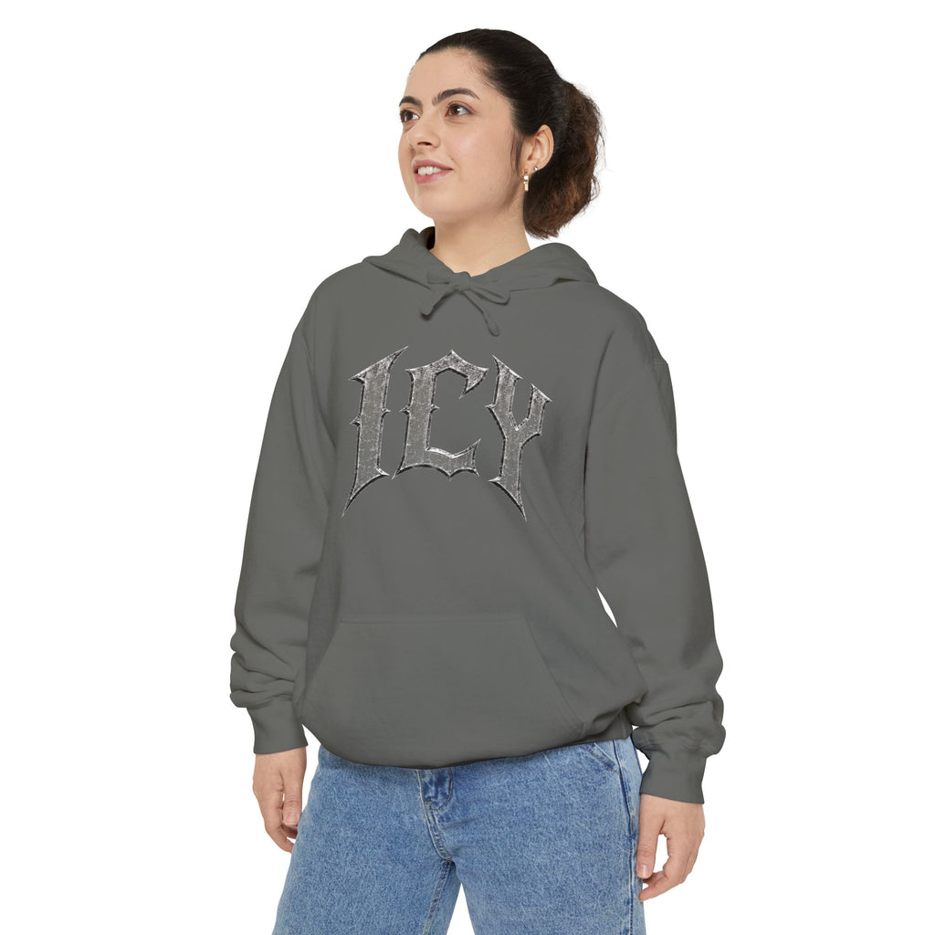 ICY Hoodie — Vintage Ice Text Pullover