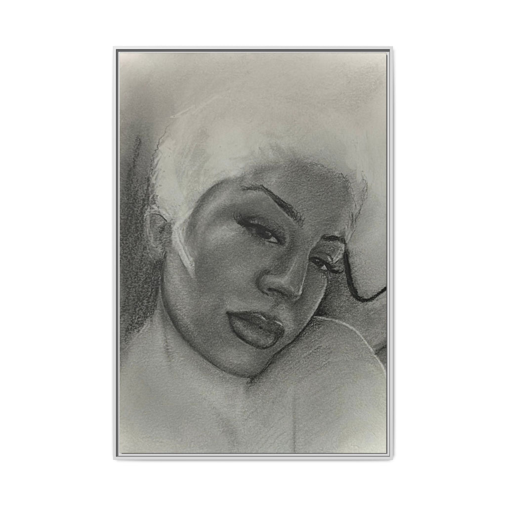 Mads Study Matte Canvas, Framed (Multi-color)