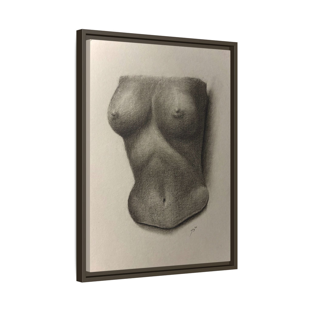 "BODY STUDY NO.4" Matte Canvas, Framed (Multi-color)