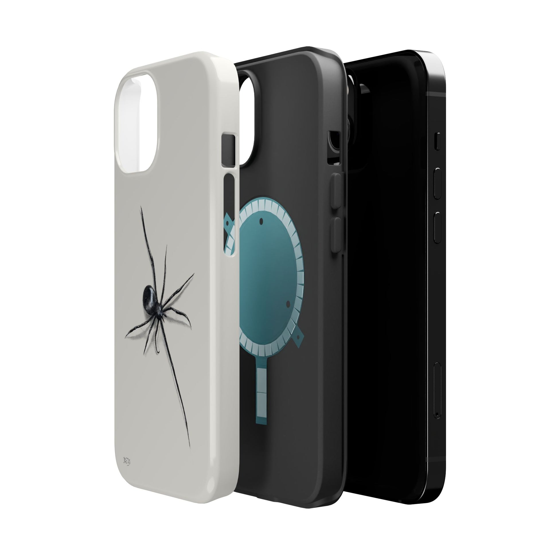 "ICY" Spider Sketch Magnetic Impact-Resistant Phone Case