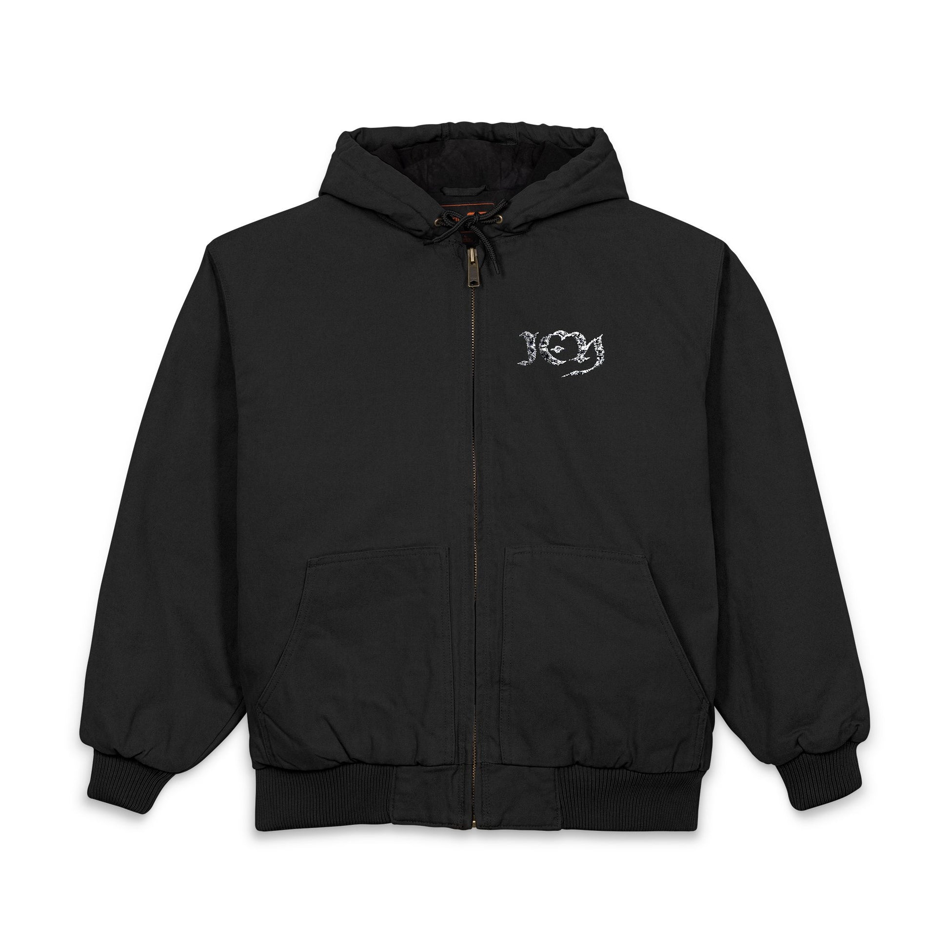 “icy” CornerStone® Men's Duck Cloth Hooded Work Jacket (Embroidery)