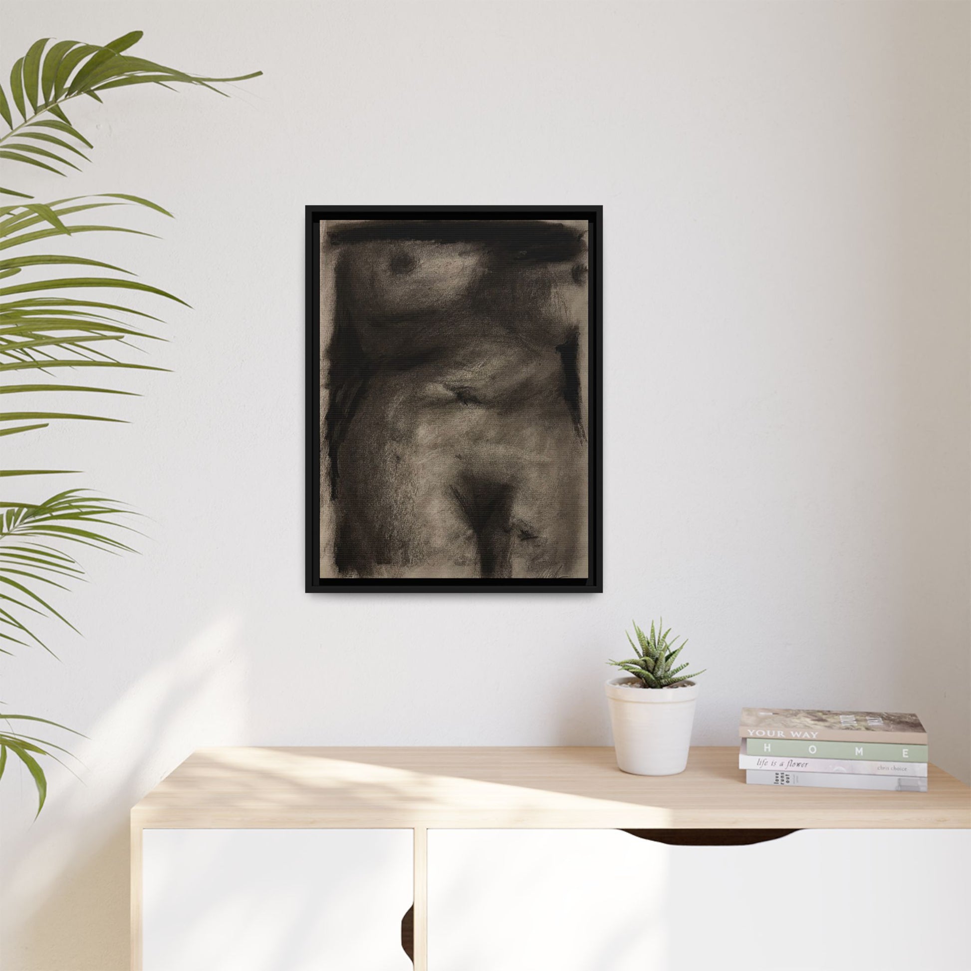 “The Price Of Intuition” Matte Canvas, Framed (Multi-color)