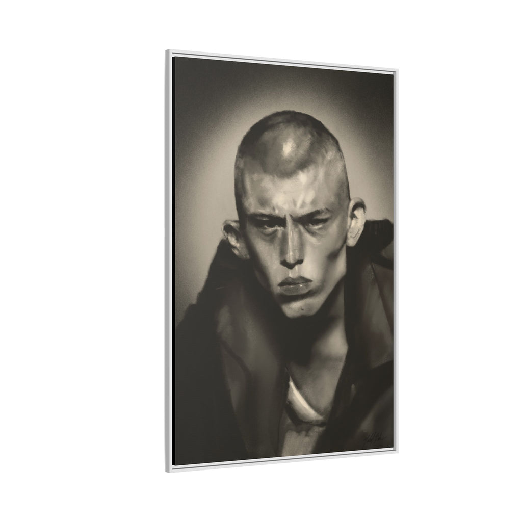 “Buzz Cut” Matte Canvas, Framed (Multi-color)