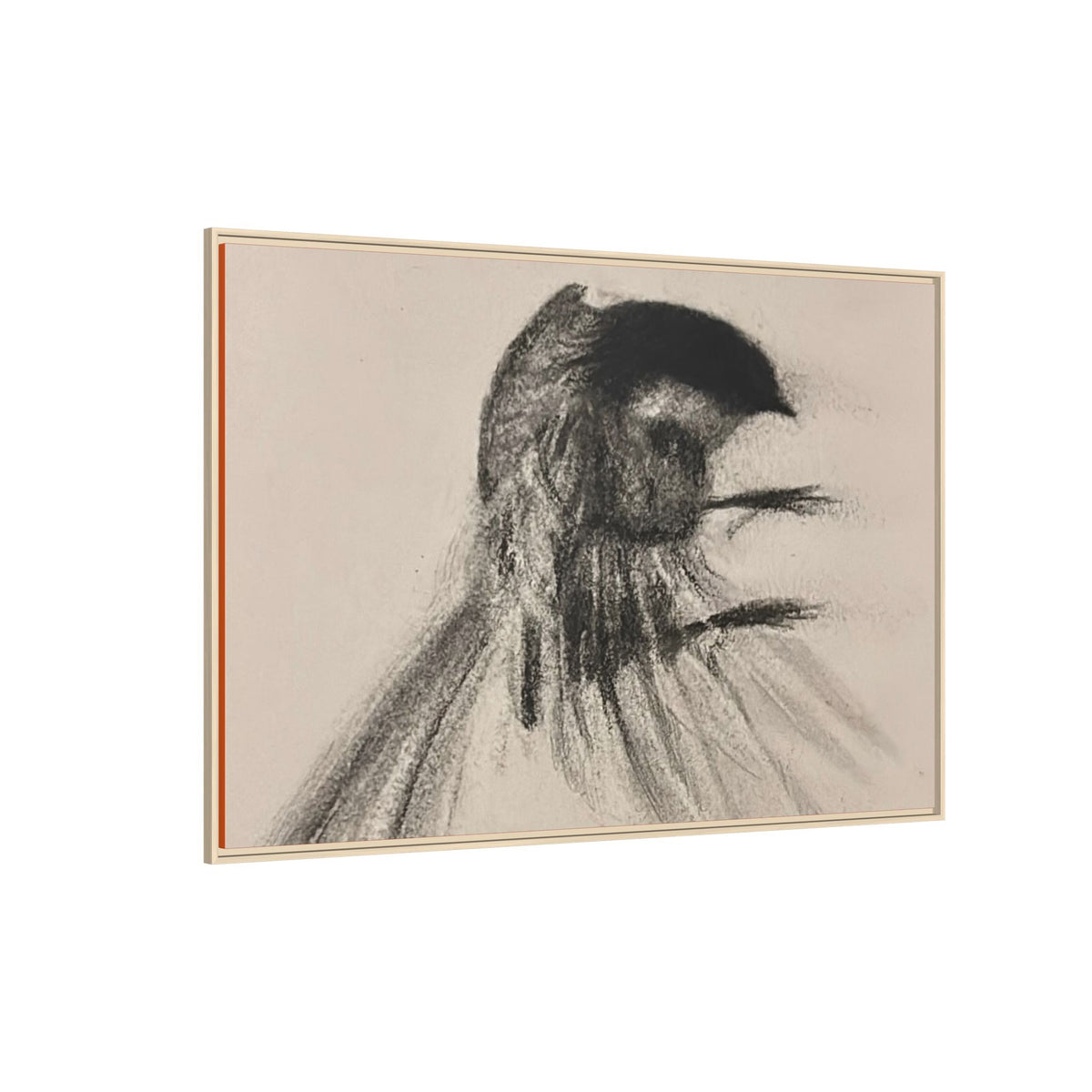 Bird #1 Matte Canvas, Framed (Multi-color)