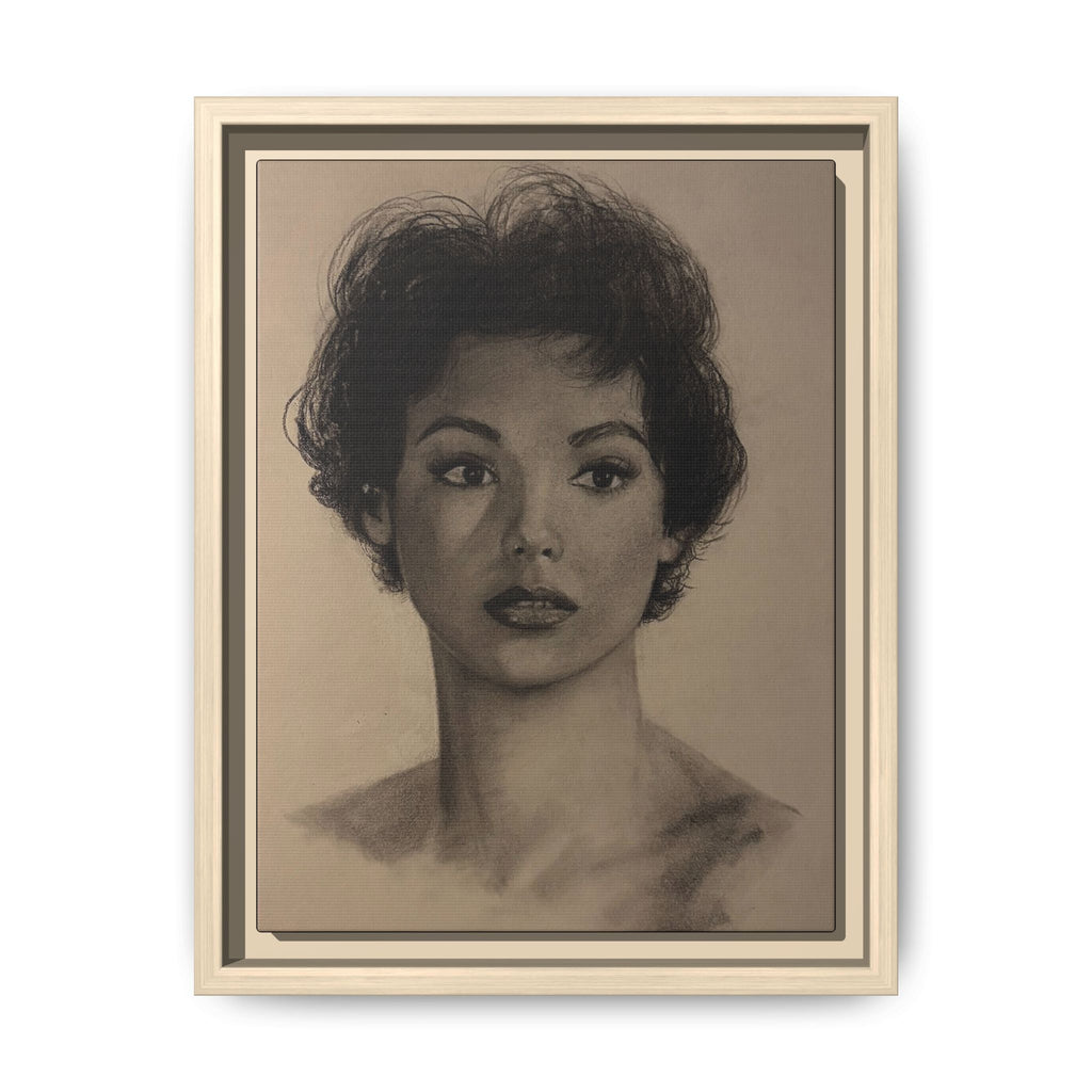 “Still Gaze” Matte Canvas, Framed (Multi-color) PRINT