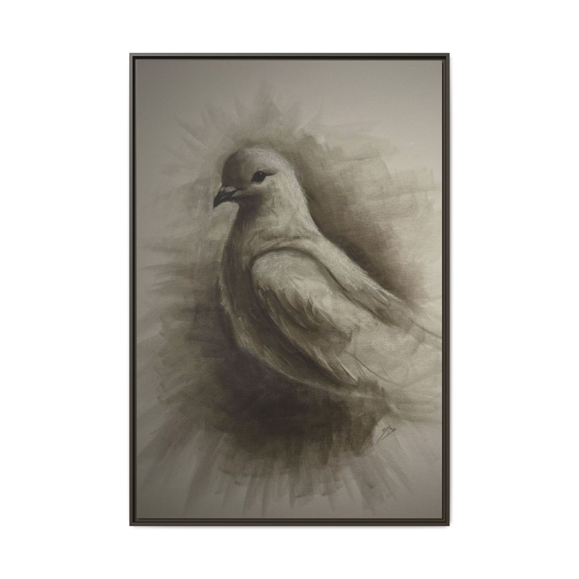 “Dove” Matte Canvas, Framed (Multi-color)