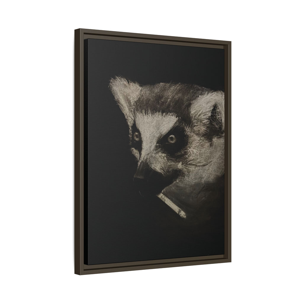 “Lemur” Matte Canvas, Framed (Multi-color)