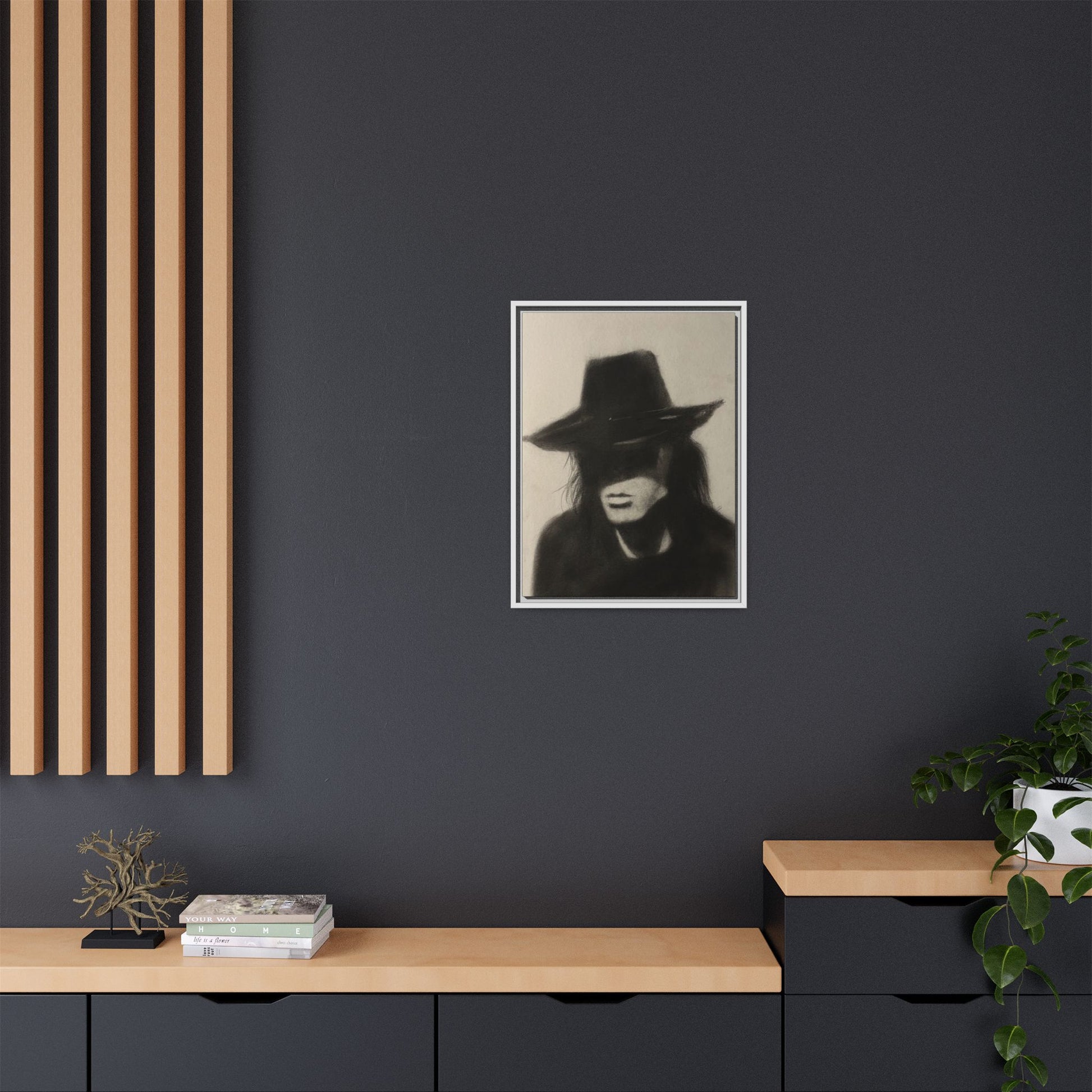 “OUTLAW” Matte Canvas, Framed (Multi-color)