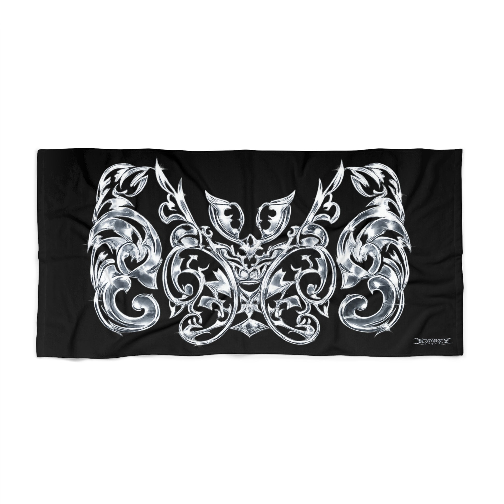 Icy “Neck Tat” Beach Towel