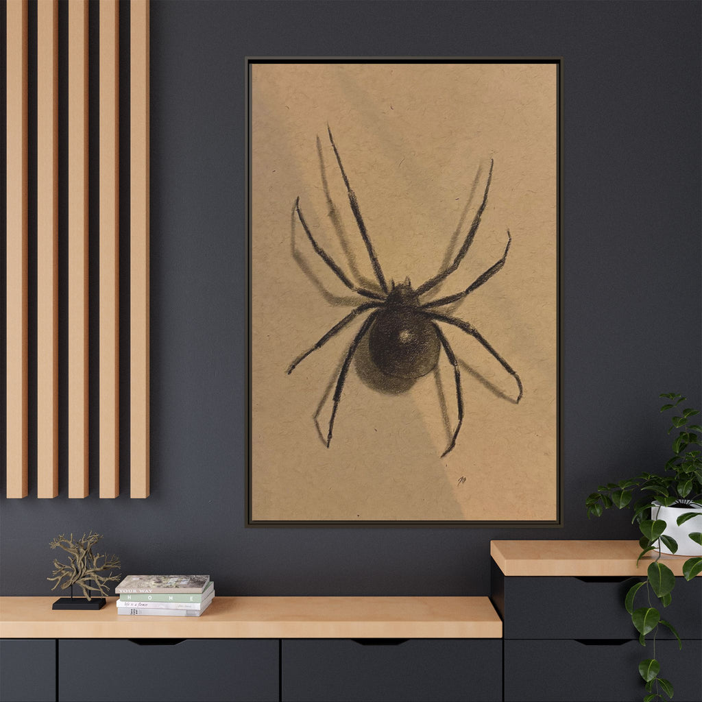“Spider” Matte Canvas, Framed (Multi-color) Print
